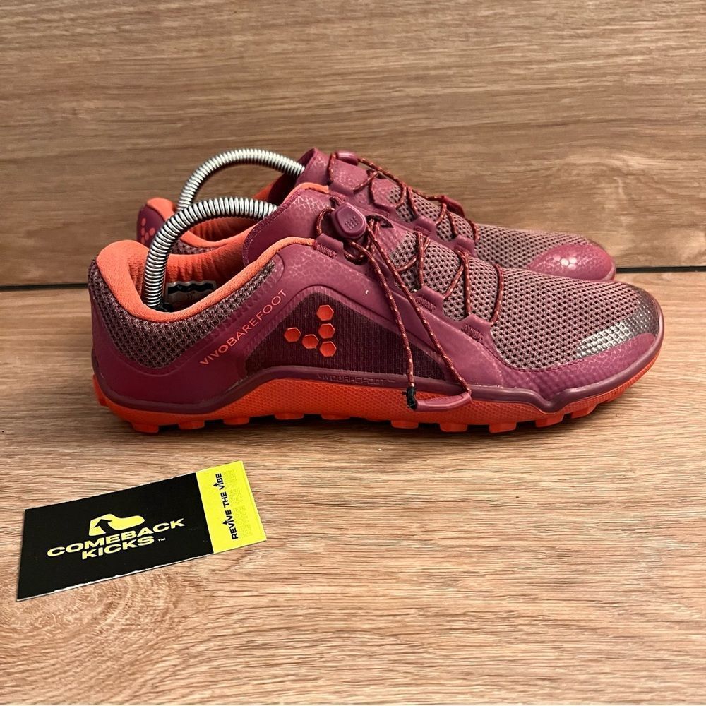 Vivobarefoot Primus Trail Purple Orange Running Sneakers Shoes Womens Size 42